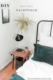 Ikea Hack Diy Nachttisch Aus Hocker Diy Nachttisch Ohne Werkzeug In 2020 Ikea Nachttisch Diy Nachttisch Ikea Hack