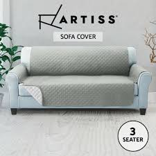 The light gray color will add simple style to your furniture while easily blending in with your overall. Artiss Quilted Sofa Cover 3 Seater Grey 9350062214824 For Sale Online Ebay