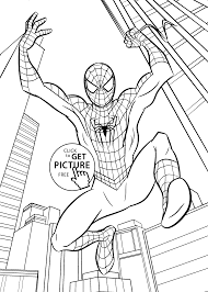 Get your favorite free printable coloring pages featuring spiderman in action. Spiderman Coloring Pages For Kids Easy