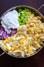 Deviled Egg Pasta Salad Macaroni Light On Mayo Great For Parties Recipe Healthy Recipes Pasta Salad Recipes Egg Macaroni Salad