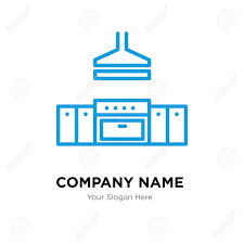 kitchen company logo design template