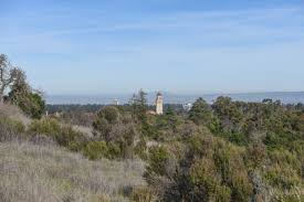 On a clear day you'll get panoramic views of the bay. Stanford Dish Loop Hiking Trail Stanford California