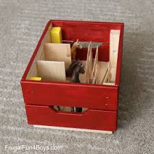 Ikea Hack Knagglig Wooden Crate Horse Stable For Toy Horses Frugal Fun For Boys And Girls Ikea Crates Wooden Crates Crafts Crate Crafts