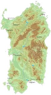 Sardinien karte jetzt sardinien urlaub buchen. Landkarte Sardinien Topographische Karte Weltkarte Com Karten Und Stadtplane Der Welt