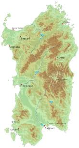 Auf sardegna.com finden sie alle informationen zu villasimius, palau, chia, porto cervo, pula, alghero. Landkarte Sardinien Topographische Karte Weltkarte Com Karten Und Stadtplane Der Welt