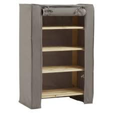 Ranger ses chaussures à des endroits attitrés va vous simplifier la vie, c'est pourquoi, nous avons pratique et design, votre meuble à chaussures s'intègrera parfaitement à votre mobilier d'entrée et. Structure Range Chaussures 4 Tablettes Cotonnade L 60 X H 90 X P 30 Cm Castorama