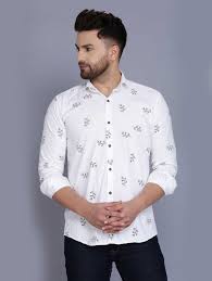 Whether a holiday essential or the statement piece to a summer barbecue, find your perfect men's printed shirt in our new collection. Menkovy Men Printed Casual White Shirt Buy Menkovy Men Printed Casual White Shirt Online At Best Prices In India Flipkart Com