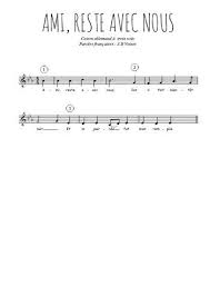 Telechargez La Partition De Ami Reste Avec Nous En Pdf Partition Tablature Musique