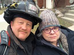 That mean, cranky neighbor lady is my old acting teacher, boss and mentor.  Ms. Jane Brody — the reason I'm in this business. Not even kidding.  #ChicagoFire
