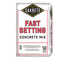 30 kg (66 lb) bag =.52 cu ft. Fast Setting Concrete Mix Rapid Set Concrete Mix Sakrete