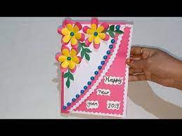To produce simple greeting cards yourself at home all you need to buy is a printer. 1325 New Year Greeting Card Best Out Of Waste How To Make New Year Card Youtube Christmas Greeting Cards Diy Teachers Day Card Greeting Card Craft