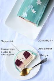 Details De La Buche Myrtille Et Creme De Marron Dessert Creme De Marron Creme De Marron Myrtille