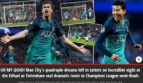 The full head to head record for man city vs tottenham including a list. Champions League Pressestimmen Zu Manchester City Vs Tottenham Hotspur Seite 1