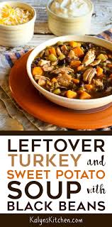 Black Bean And Sweet Potato Soup Instant Pot Leftover Turkey And Sweet Potato Soup With Black Beans Recipe Sweet Potato Soup Turkey Soup Leftover Turkey