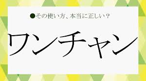 ワンチャン 意味