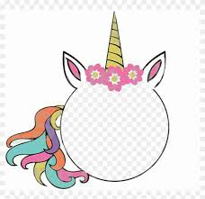 Rainbow unicorn lifesize cardboard cutout 163cm partyrama / putri dunia unicorn telah diculik oleh penyihir jahat!. Unicorn Sticker Gold Frame Unicorn Png Clipart 1185764 Pikpng