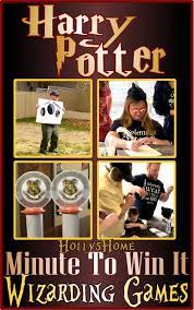 Harry Potter Minute To Win It Party Games From Hollyshome Hollyshome Harrypotter Harry Potter Activities Harry Potter Bday Harry Potter Party Games