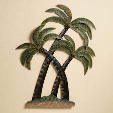 Coco Palm Tree Metal Wall Sculpture In 2021 Palm Tree Metal Wall Art Palm Tree Wall Art Metal Wall Sculpture