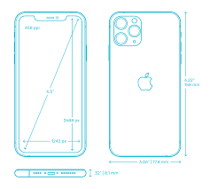 apple iphone 11 pro max dimensions drawings dimensions guide