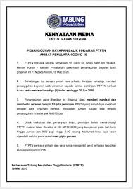 Peminjam dikehendaki membayar balik pinjaman pelajaran selepas 6 bulan tamat pengajian. Penangguhan Bayaran Balik Pinjaman Ptptn