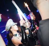 LED Strobe Baton Saber Sparkler XL - Large Electronic Sparkler