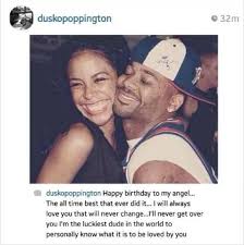My husband and i were always on tour with her and. Aaliyah Photo Damon Dash On Aaliyah S 35th Birthday Aaliyah Aaliyah Singer Aaliyah And Damon Dash
