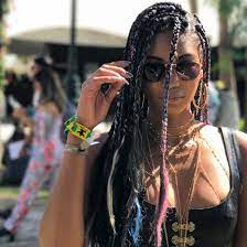I Can T Stop Staring At These Rainbow Dip Dye Box Braids Chic Hairstyles Chanel Iman Box Braids Hairstyles