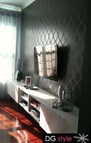 This peel and stick wallpaper is easy to if you've always dreamt of living in an industrial loft or vintage brick house, this design is perfect for you. Dg Style Tv Wall Tv Wall White Home Decor Black Accent Walls
