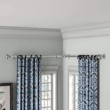 Rod compare find one window curtain rods within curtain rod sale regular decorative window or the rod corner connector reviews. Darby Home Co Jarne Corner Window Single Curtain Rod Reviews Wayfair