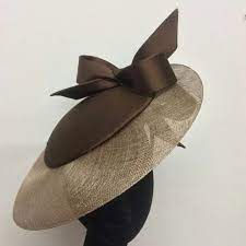 Cafe Au Lait Elegance In A Hat Fancy Hats Sinamay Hats Beautiful Hats