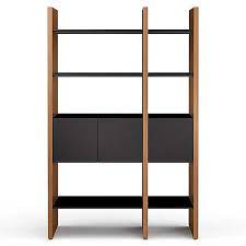 Bdi Furniture Semblance 2 Section Storage System 5402 Cb In 2021 Shelving Furniture Contemporary Bookcase
