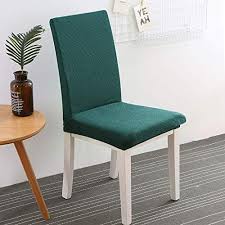 Like most chair covers that we have listed above, the obstal black stretch spandex dining room chair covers has a modern and stylish. Buy Honana Wx 880 Elegant Knit Jacquard Stretch Dining Room Chair Slipcovers Chair Protector Cover Home Decor Color Dark Green Features Price Reviews Online In India Justdial