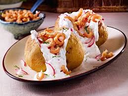 Schnelle Backkartoffel Mit Quark Krabben Rezept Lecker Backkartoffel Rezepte Backkartoffel Rezept