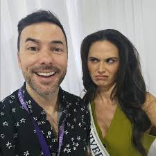 American TV Writer Nick Teplitz with some of our #MissUniverse2024 Beauties