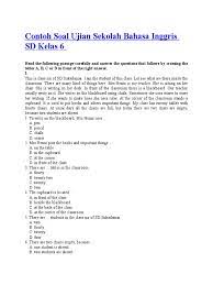 Maybe you would like to learn more about one of these? Soal Ujian Sekolah Bahasa Inggris Sd Kelas 6 Pdf Wet Season Classroom