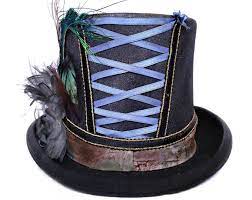 Halloween Costume Top Hat Mad Hatter Theme Tea Party Etsy Top Hats For Women Top Hat Costume Victorian Hats