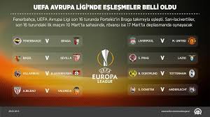 Fenerbahçe ve osmanlıspor'un gruptan çıkmaları halinde uefa avrupa ligi kura çekimlerine girmeye hak kazanacaklar. Uefa Avrupa Ligi Nde Son 16 Turu Kurasi Cekildi