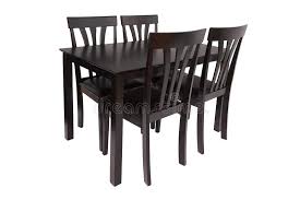 Check spelling or type a new query. Dining Room Furniture Set Of Table And Four Chairs Elegant Dining Furniture For Living Room Or Kitchen Made Of Dark Brown Wood Stock Image Image Of Lunch Lifestyle 138263019