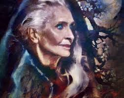 Crone Art "woman of the Bones"