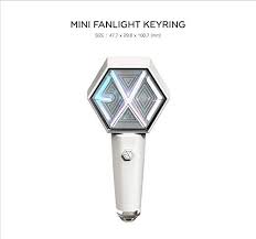Amazon Com Keyring Exo Official Mini Light Stick Keyring Concert Fanlight Exo L Extra Photocards Set Home Kitchen