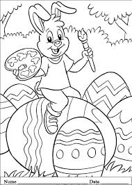 Nu desene in creion ci altceva. Iepurasi De Pasti Planse De Colorat Si Educative