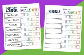 10 best printable daily sheets for toddlers if you want to know toddler well you must have a daily sheet to know its progress over time. Kids Daily Schedule Printable Over The Big Moon