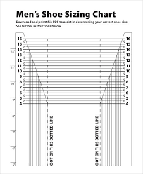 Printable Shoe Size Chart 9 Free Pdf Documents Download