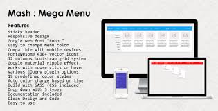 Mash Mega Menu Bootstrap Free Download In 2020 Mega Menu Google Material Design Google Material