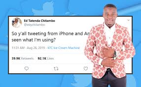 Twitter is changing the way information spreads online. Interview With Zim S Viral Genius Who Got 5 Million Impressions For Tweeting From Kfc Ice Cream Machine Techzim