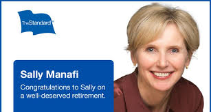 The Standard congratulates Sally Manafi, retiring this month as vice  president, corporate actuary and chief risk officer after an extraordinary  32-year career.