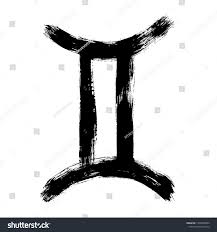 Gemini Zodiac Sign Hand Painted Design Vector Illustration Gemini Horoscope Sign Symbol Icon For Your Desig Zodiac Signs Gemini Gemini Zodiac Paint Designs