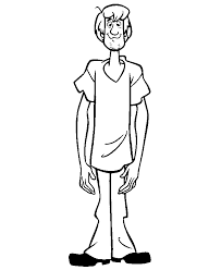 Scooby Doo Shaggy Coloring Page Scooby Doo Coloring Pages Scooby Doo Tattoo Coloring Pages