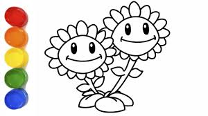 An exclusive coloring page of dr. Get Inspired For Plants Vs Zombies Sunflower Coloring Pages Sugar And Spice