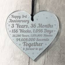 If you would prefer to give a different style of gift for a couple's third anniversary, you could consider giving the gift of sunflowers. 3rd Anniversary Gift For Him Her 3rd Wedding Anniversary Heart